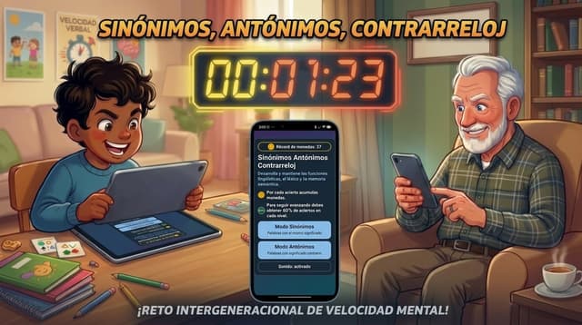 Sinónimos y Antónimos Contrarreloj 대표 이미지