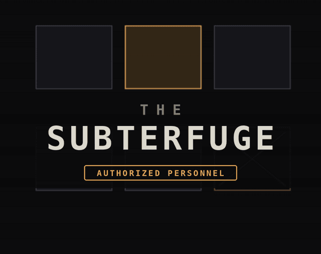 The subterfuge 대표 이미지