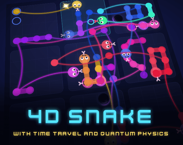 4D Snake with Time travel and Quantum Physics cover