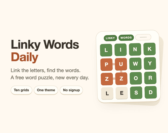 Linky Words Daily 대표 이미지