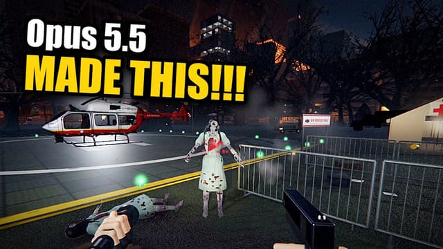 Zombie game made by Claude 대표 이미지