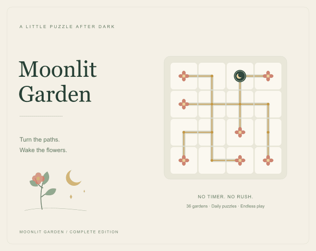 Moonlit Garden — Free Browser Demo / 月灯りの庭 体験版 cover