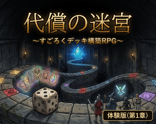 代償の迷宮 〜すごろくデッキ構築RPG〜 体験版 cover