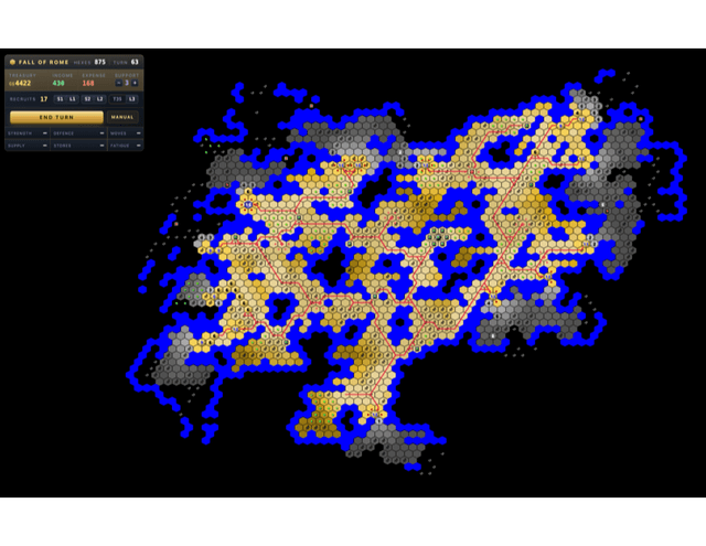 Fall of Rome — Hex Strategy Game 대표 이미지
