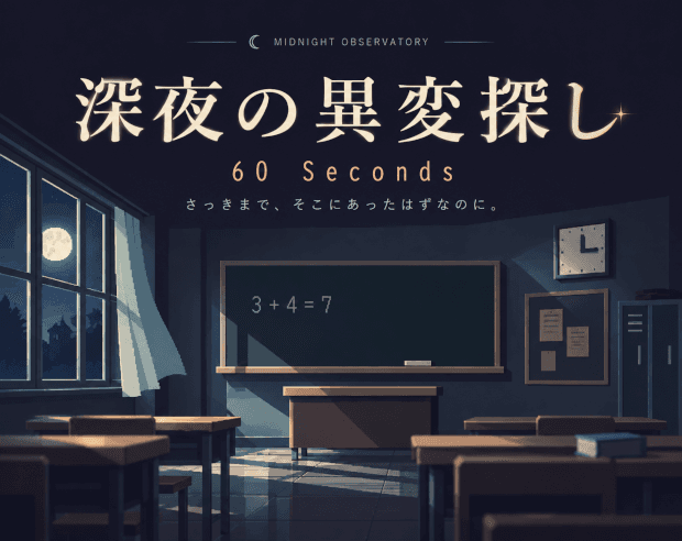 深夜の異変探し - 60 Seconds 대표 이미지