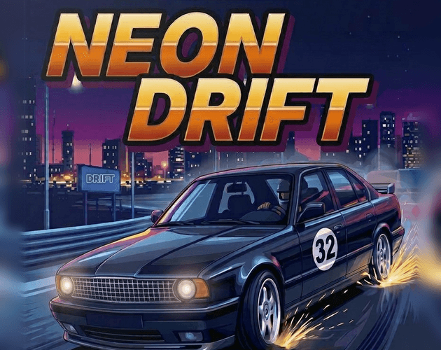Neon Drift Sega MegaDrive 32x cover