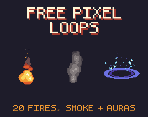 Free Pixel Loops: Fire, Smoke & Auras 대표 이미지