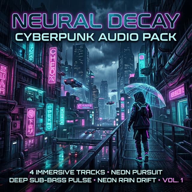 Neural Decay - Cyberpunk & Sci-Fi Game Audio Pack 대표 이미지